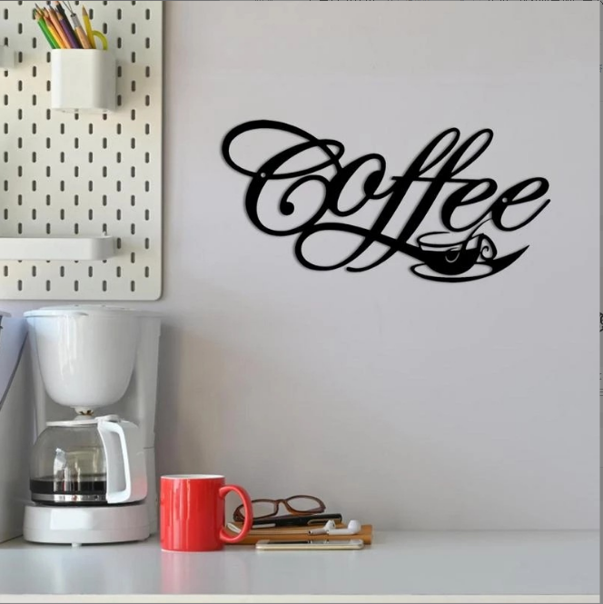 Coffee Bar Decoration Metal Letter Sign