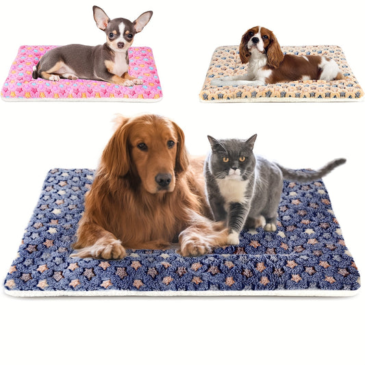 Super Soft Pet Bed or Crate Pad For Large, Medium , and Small Dogs. Reversible & Washable