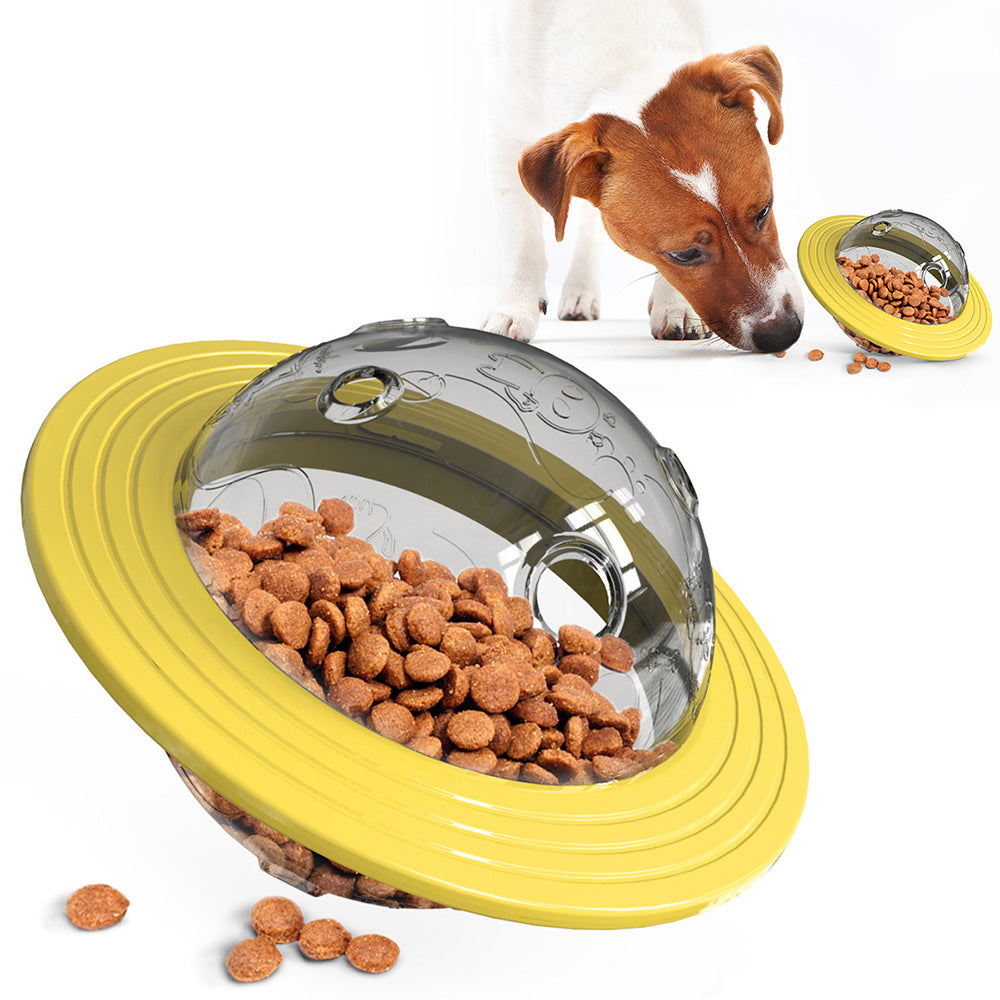 Dog Tumbler Leakage Toy Food Treat Dispensing UFO Ball