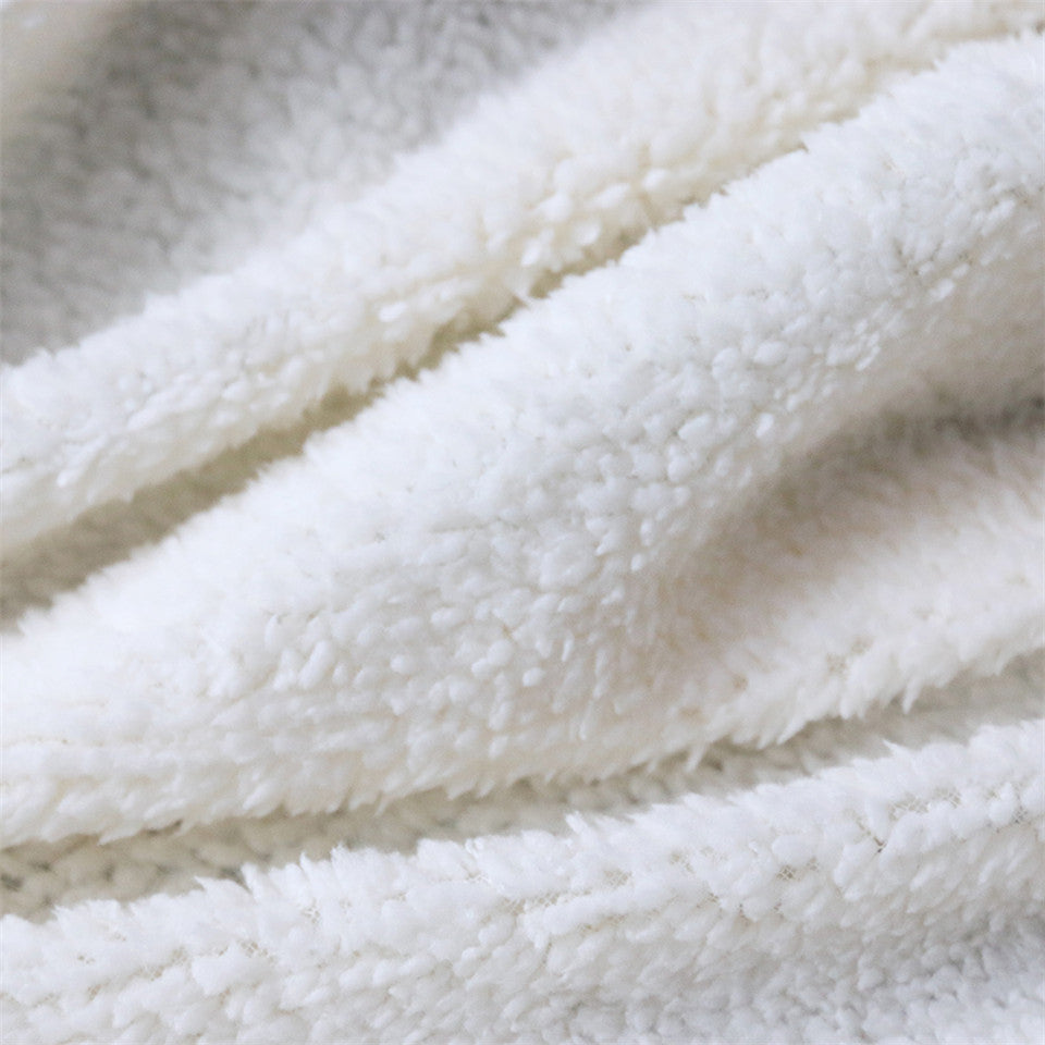 Printed Cotton Fleece Blanket Puppy Series