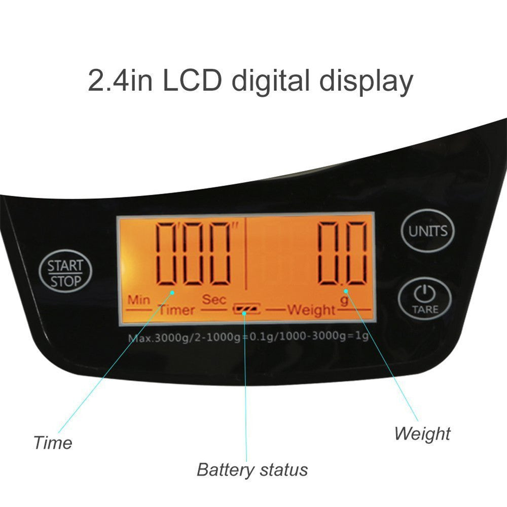 Multifunction LCD Digital Drip Coffee/Food Scale