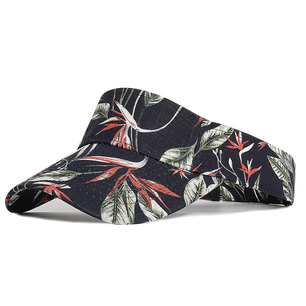 Outdoor Sports Printed Floral Sunvisor
