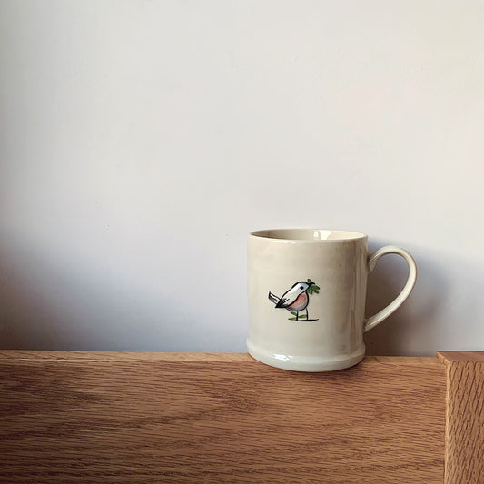 Time Olive Bird Ceramic Coffee/Cocoa Mug