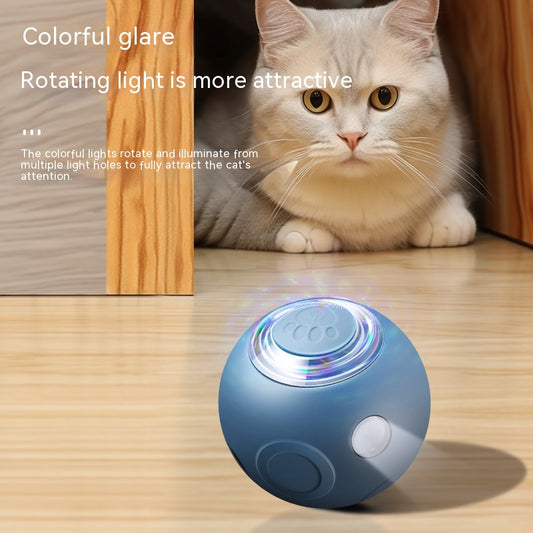 Smart Cat Illuminating Toy Ball w/ Obstacle Avoidance Feature