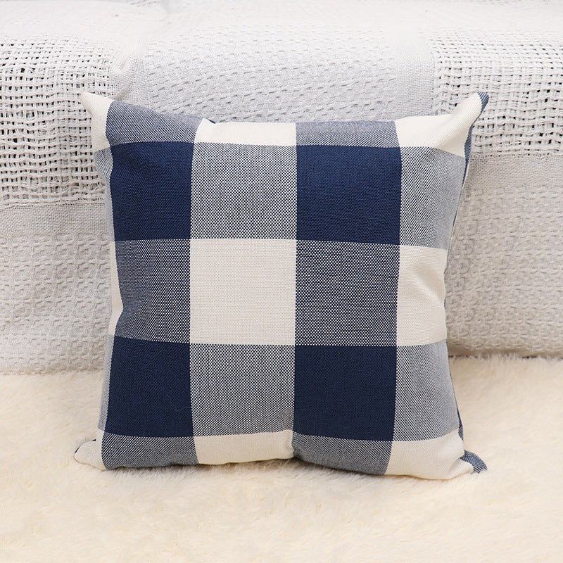Simple Home Plaid Pillow