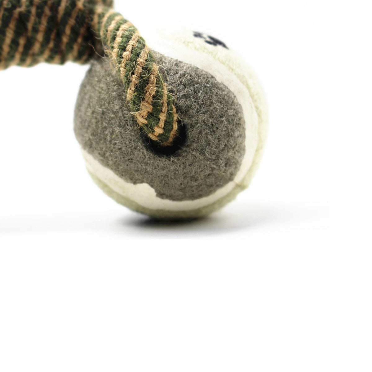 Pet Dumbbell Rope w/ Tennis Balls Chew Toy