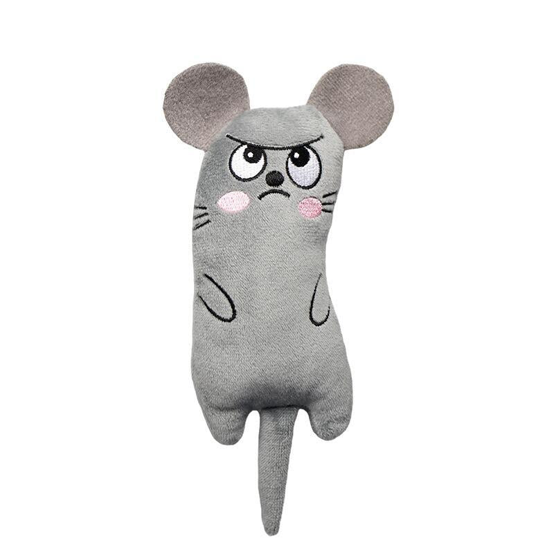 Plush Embroidered Cat Toy Mouse