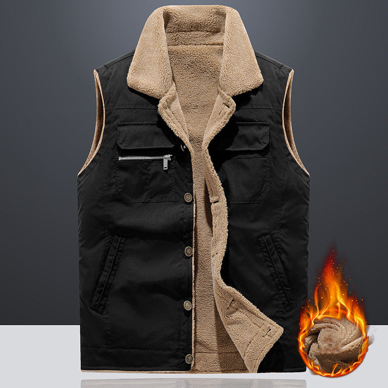 Men's Lambswool Lined Jacket Vest