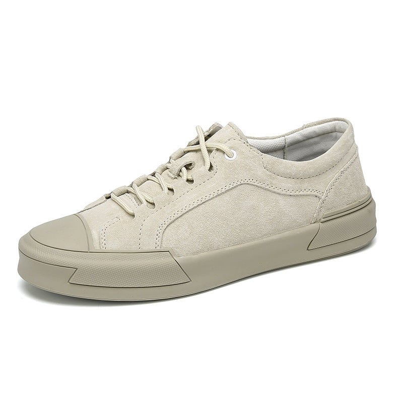 The "Albion" Men's Retro Frosted Leather Low Top Shoes