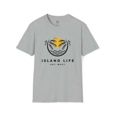 Island Life Men's Casual Round Neck Short Sleeve T-shirt