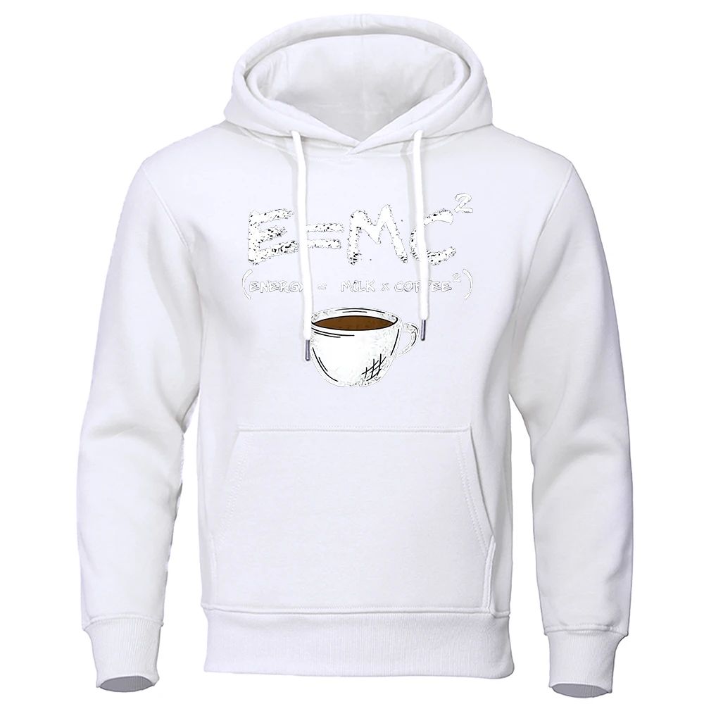 Milk + Coffee Print Men's Hoodie Sweatshirt