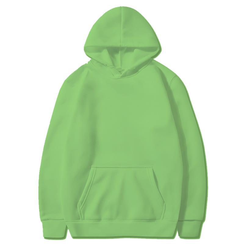 Solid Color Light Hooded Sweatshirt