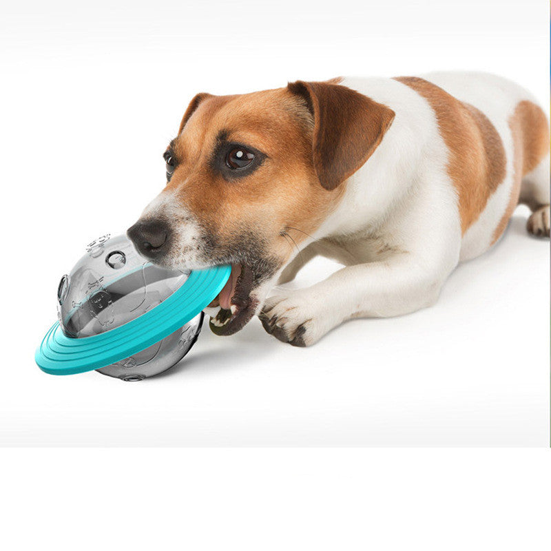 Dog Tumbler Leakage Toy Food Treat Dispensing UFO Ball