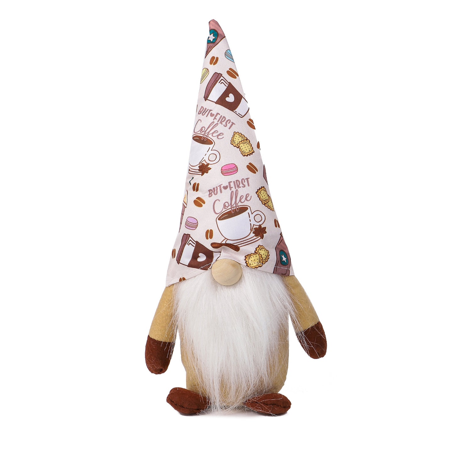 Coffee Festival Faceless Gnome Doll