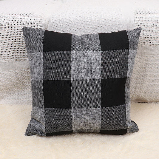Simple Home Plaid Pillow