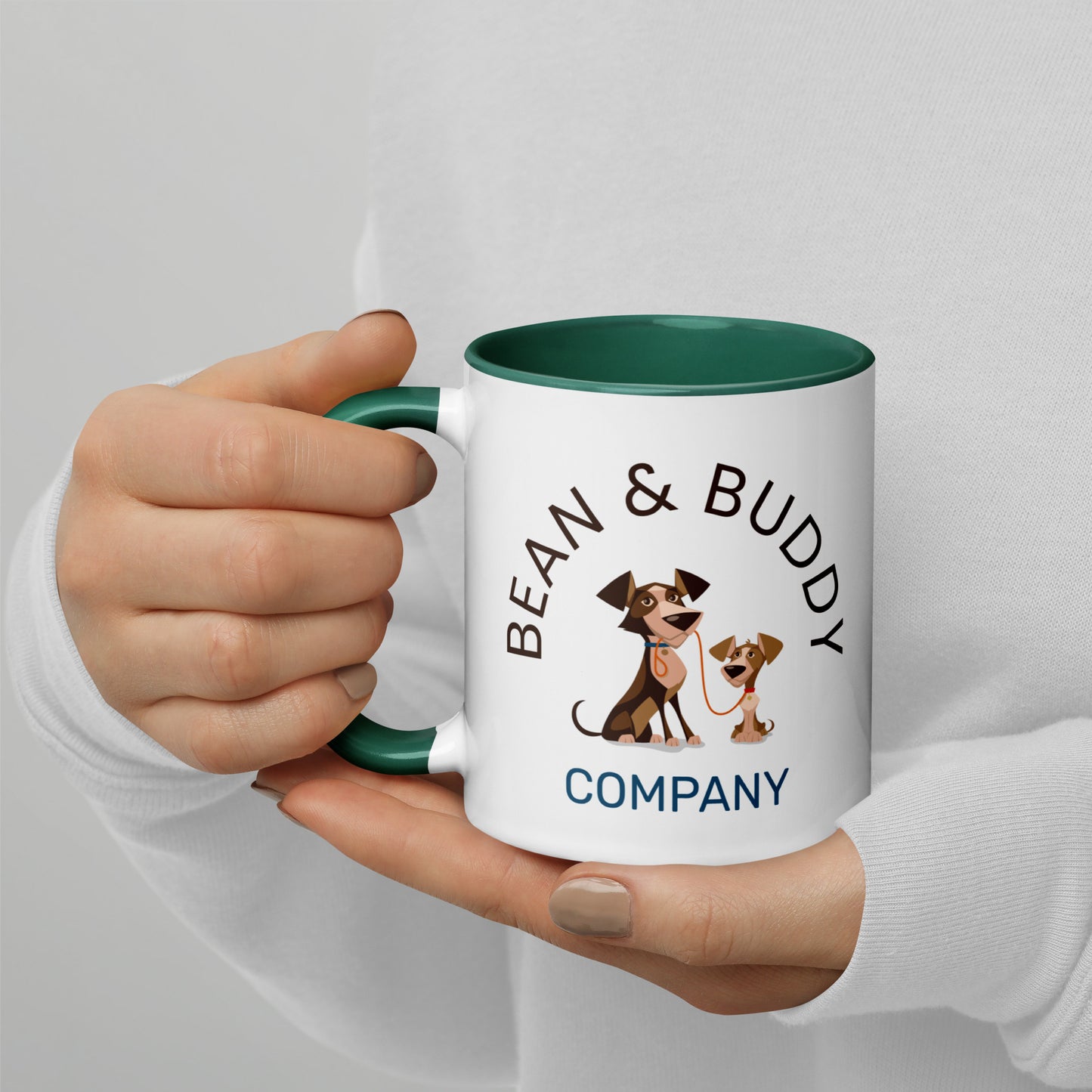 Bean & Buddy Mug with Color Inside